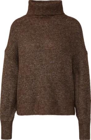 Oversize-Strickpullover mit weiten Ärmeln und Rollkragen