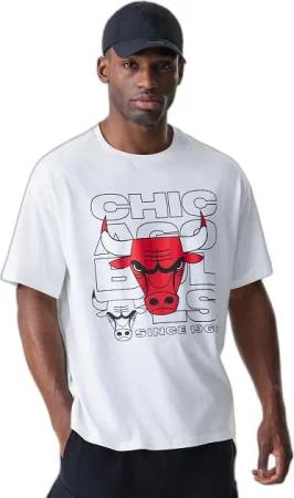 Oversize T-Shirt Chicago Bulls NBA Outline Graphic