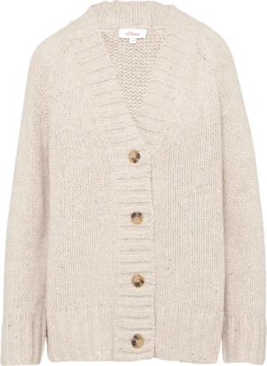 Oversized Cardigan mit Glitzergarn und Pailletten