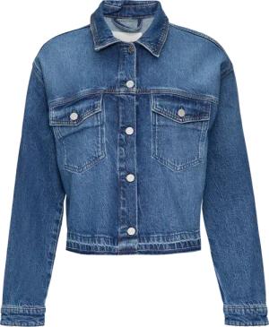 Oversized Jeansjacke mit offenem Saum | 360° Denim