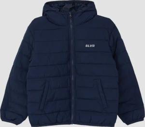 Oversized-Steppjacke mit fixierter Kapuze