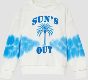 Oversized-Sweatshirt mit Batik-Effekt