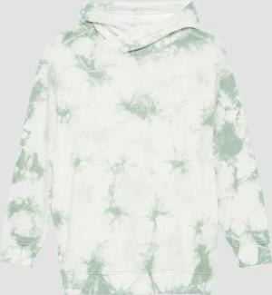 Oversized-Sweatshirt mit Kapuze in Batik-Optik