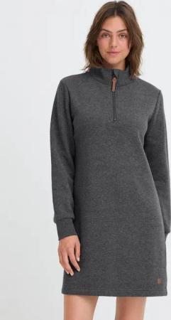 OXMO Sweatkleid OXMille Gemütliches Sweatkleid mit Reißverschluss