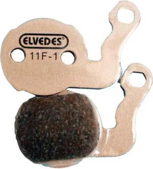 Paar metallischer Fahrradbremsbeläge Elvedes Magura Louise 2007/BAT/Carbon 2008