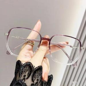 PACIEA Lesebrille Damen Blaulichtfilter Glitzerrand Oversized Anti-Müdigkeit