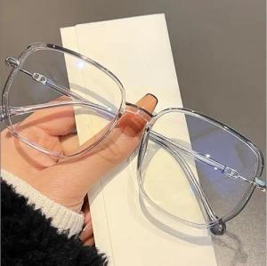 PACIEA Lesebrille Damen Blaulichtfilter Glitzerrand Oversized Anti-Müdigkeit