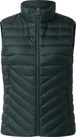 Packbare leichte Steppweste mit Stehkragen