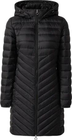 Packbarer leichter Mantel mit Zwei-Wege-Reißverschluss und abnehmbarer Kapuze