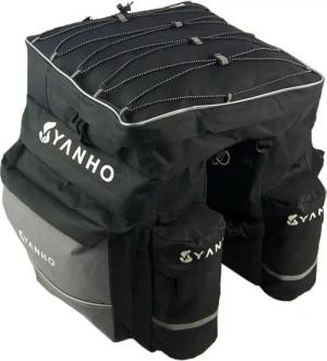 Packtaschen Double XL 60 Liter Schwarz mit Regenschutz