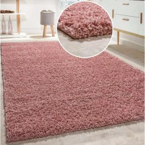 Paco Home Teppich Twister 500, rechteckig, Höhe: 44 mm, Uni Hochflor Shaggy mit hoher Fadendichte