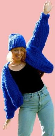 PANAPUFA 100% MERINO Chunky wolle Strickjacke