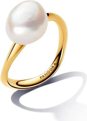 Pandora 163293C01 Damenring mit Barockperle Goldfarben