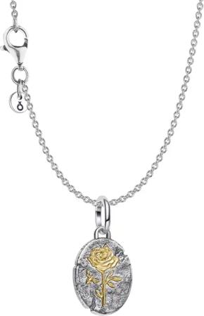Pandora 21017 Damen-Halskette Silber Geschenkset Zweifarbig Rose