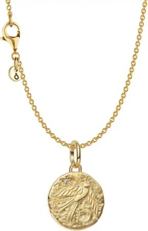 Pandora 21206 Damen-Schmuckset Kette mit Anhänger Schwalbe Goldfarben