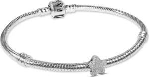 Pandora 21512 Damen-Armband Geschenkset Silber mit Mini Stern matt
