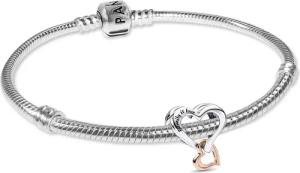 Pandora 21524 Damenarmband Starter-Set Silber Zweifarbiges Unendlichkeitsherz