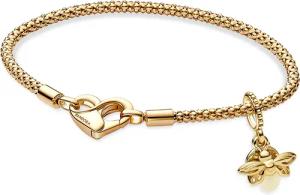 Pandora 68298 Damenarmband Goldfarben Leuchtendes Glühwürmchen Geschenkset
