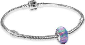 Pandora 68574 Damen-Armband Silber Geschenkset Schillerndes Lila