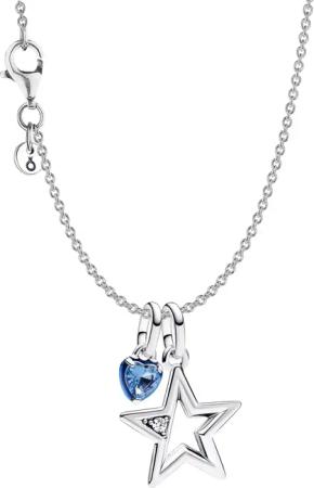 Pandora 68638 Collier für Damen Schmuckset Silber Stern und Herz