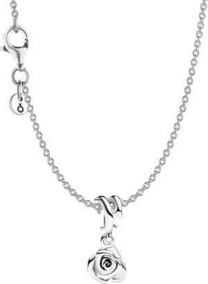 Pandora Kette mit Anhänger Damen-Blühende Rose Silber