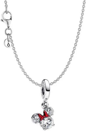 Pandora Kette mit Anhänger Geschenkset Silber Disney Minnie Maus Silhouette