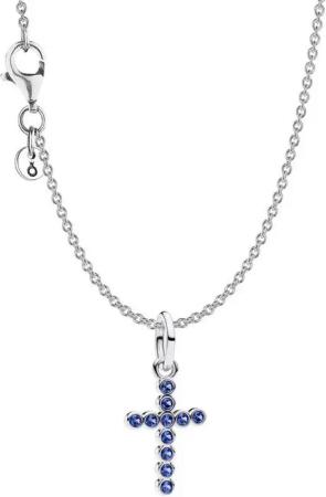 Pandora Kette mit Anhänger Silber mit Blauen en Geschenkset