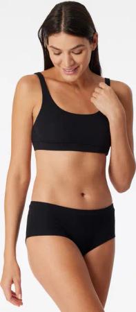 Panty Doppelripp Organic Cotton schwarz - Pure Rib 36