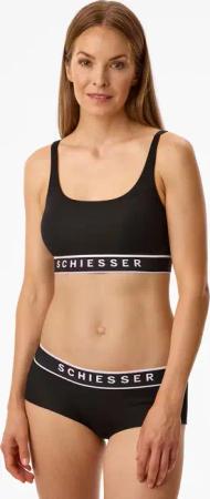 Panty Doppelripp Organic Cotton schwarz - Pure Rib 44