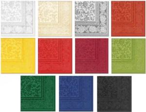 PAPSTAR GmbH Papierserviette 50 Servietten "ROYAL Collection" 1/4-Falz 40 cm x 40 cm "Ornaments"