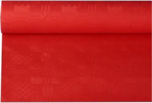 PAPSTAR Tischdecke Papiertischtuch mit Damastprägung 8 m x 1,2 m rot