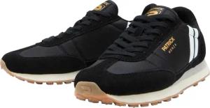 Patrick - "Monza" Sneaker für Herren, Wildleder (Schwarz/Weiß)