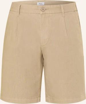 PAUL Chinoshorts Comfort Fit mit Leinen