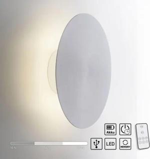 Paul Neuhaus Wandleuchte AKKU PUNTU, LED fest integriert, Warmweiß