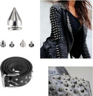 PaulZdrada Niete Gothic Schraubnieten für Kleidung, (Die Spikes bestehen aus einem dekorativen Kegel und einer Schraube., 50 Stück)