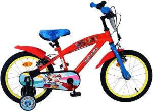 Paw patrol kinderfiets - jongens - 16 inch - rood - twee handremmen