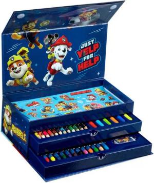 PAW PATROL Kreativset Malkasten mit Schublade Malkasten für junge Künstler