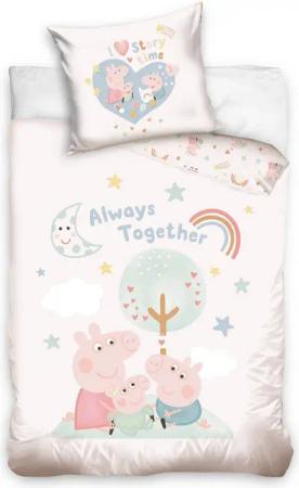 Peppa Pig Babybettwäsche Peppa Pig Babybettwäsche Schweinchen Peppa 100 x 135 cm