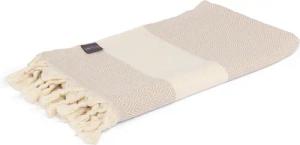 Pestemal Hamam Saunatuch DIAMANT, Baumwolle, sand/natur