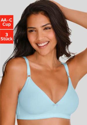 PETITE FLEUR Soft-BH Damen pfirsich + air + limette Gr.80C