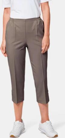 Pflegeleichte Capri-Schlupfhose - taupe - Gr. 245 von Goldner Fashion
