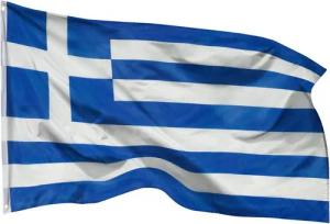 PHENO FLAGS Flagge Griechenland Flagge - Griechenlandfahne 90 x 150 cm, Strapazierfähige Fahne für Fahnenmast, mit 2 Ösen