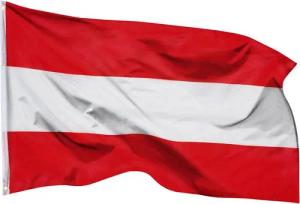 PHENO FLAGS Flagge Österreich Flagge 90 x 150 cm Österreichische Fahne Länderfahnen (Hissflagge für Fahnenmast), Inkl. 2 Messing Ösen