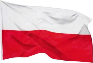 PHENO FLAGS Flagge Polen Flagge 90 x 150 cm Polnische Fahne Polska (Hissflagge für Fahnenmast), Inkl. 2 Messing Ösen