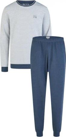 Phil & Co. Schlafanzug Cool Escapade (Set, 2 tlg., 2-teilig) Herren Pyjama lang Baumwolle Langarm Interlock Bündchen