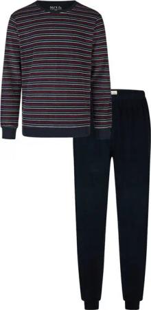 Phil & Co. Schlafanzug Herren Frottee Pyjama (2 tlg) Modisches Design