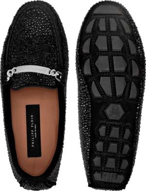 Philipp Plein Loafer - Mokassin Mit Schmucksteinen - Gr. 39 (EU) - in Beige - für Damen