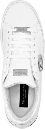 Philipp Plein Low-Top Sneaker - Hexagon Leather Lo-Top Sneaker - Gr. 42 (EU) - in Weiß - für Damen