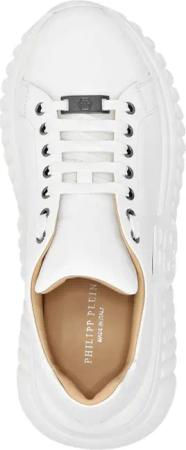 Philipp Plein Low-Top Sneaker - Runner Sneaker Supersonic - Gr. 45 (EU) - in Weiß - für Damen