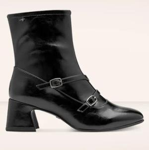 Phoebe Patent Stiefeletten in Schwarz